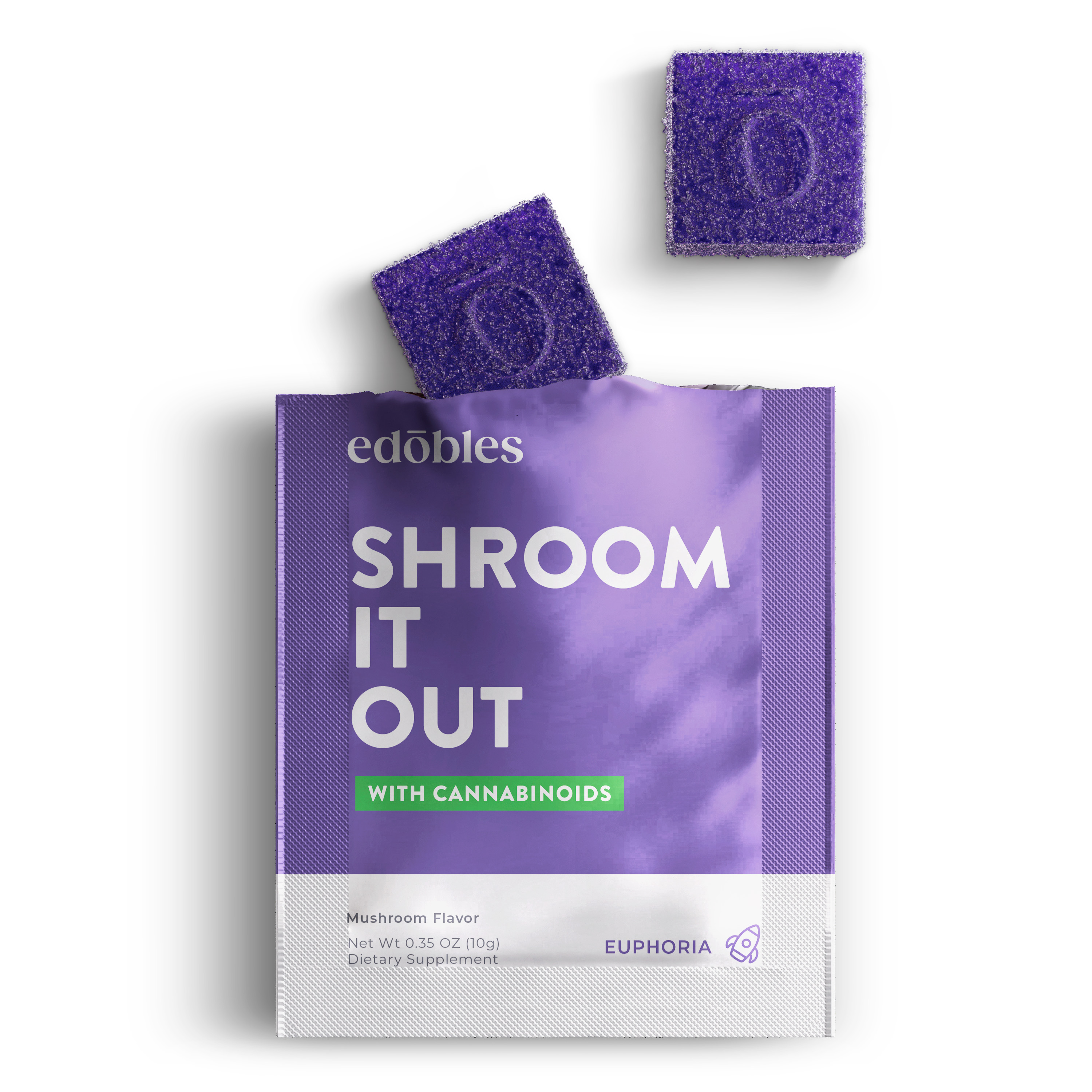 Shroom It Out Gummy Pouch - D8, Mushrooms (700mg)