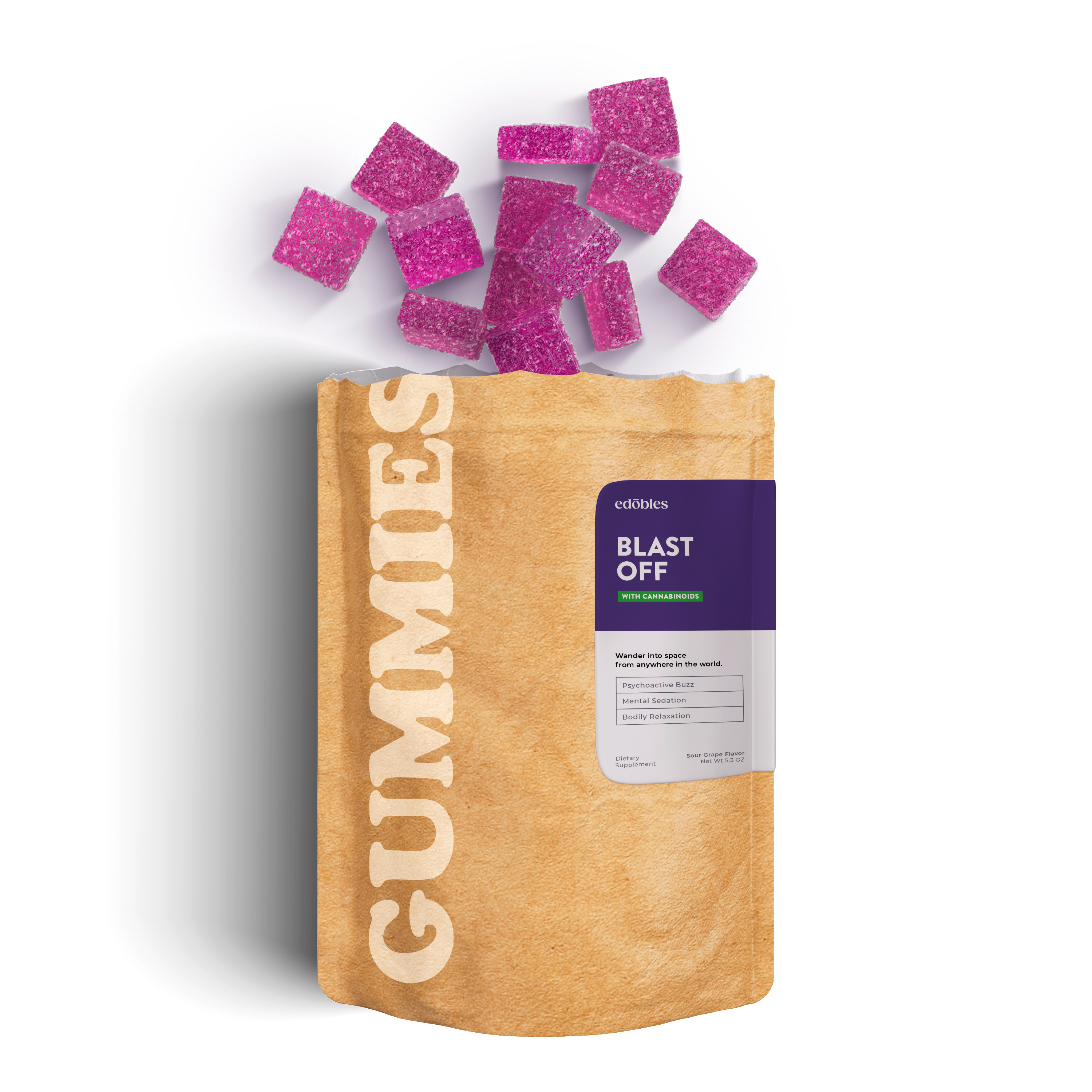 Blast Off Gummies - D8, D9, Mushrooms (13,500mg)