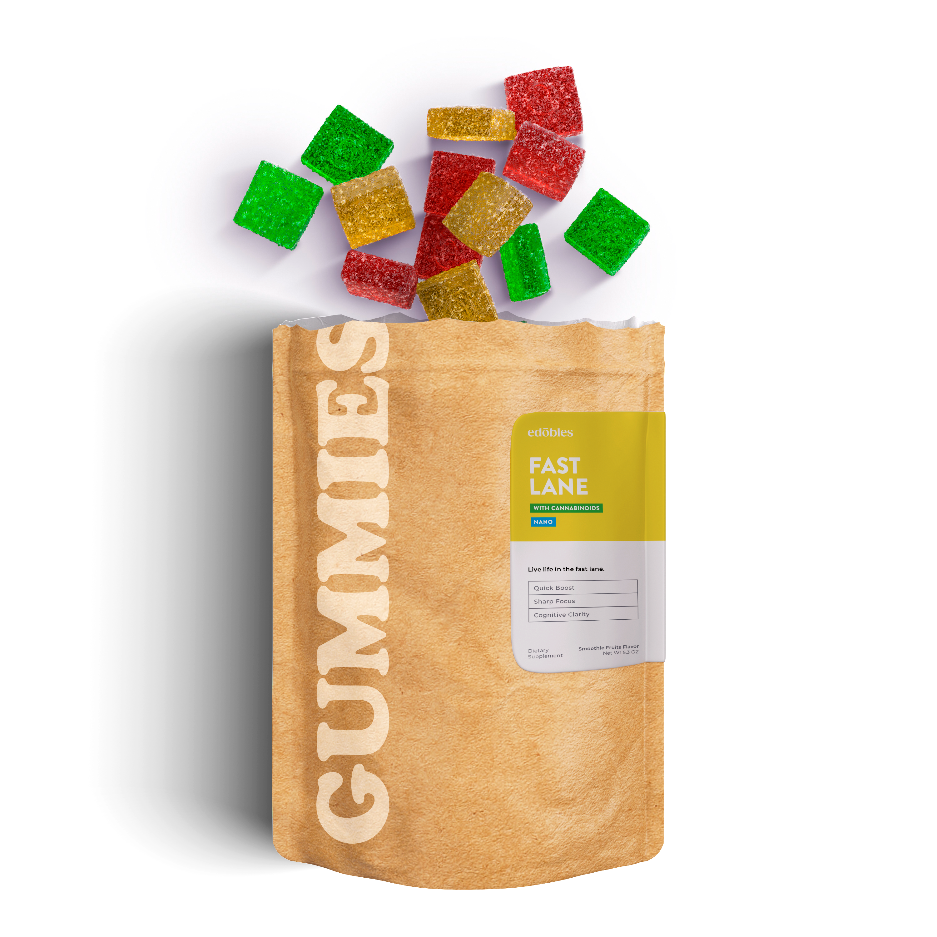 Fast Lane Gummies - Nano D9, CBD (1,650mg)