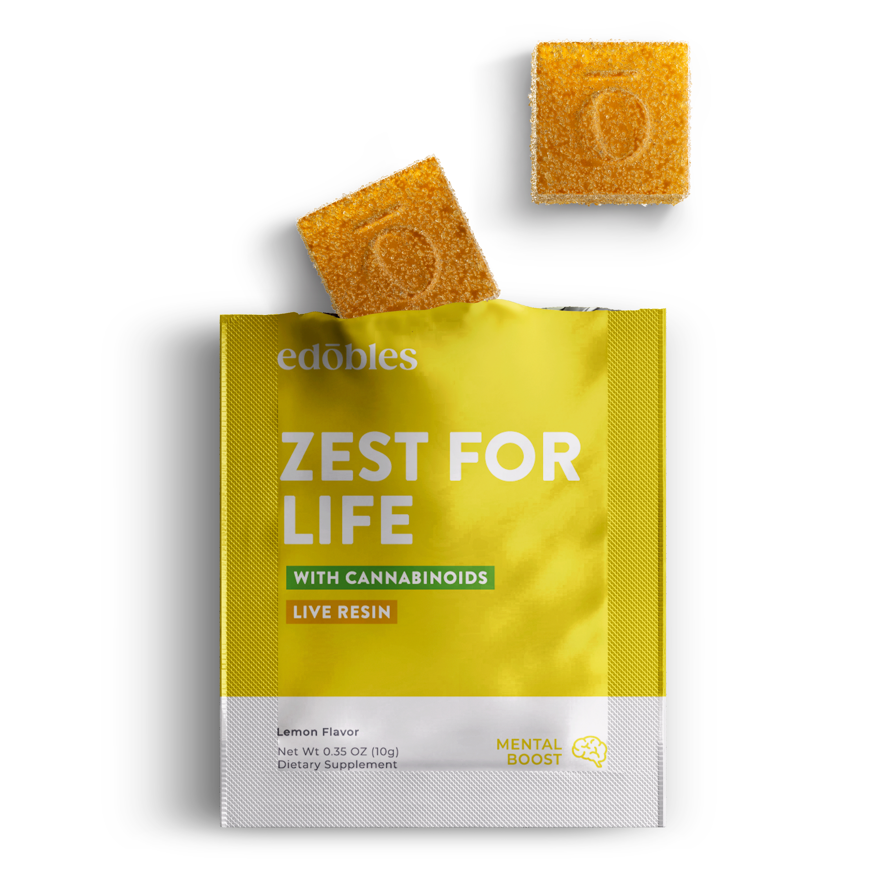 Zest for Life Gummy Pouch - D8, Live Resin (100mg)