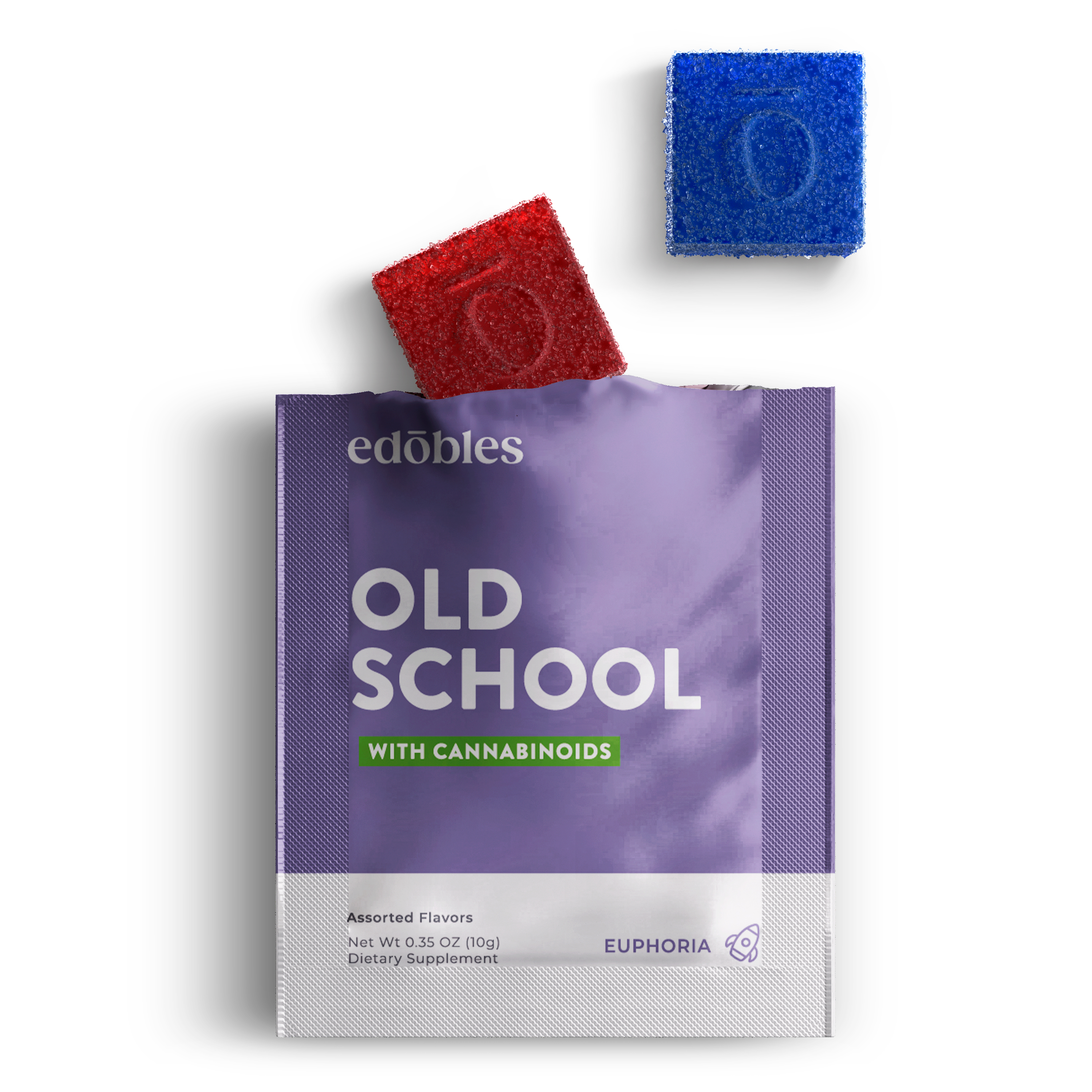 Old School Gummy Pouch - D9, CBD (60mg)
