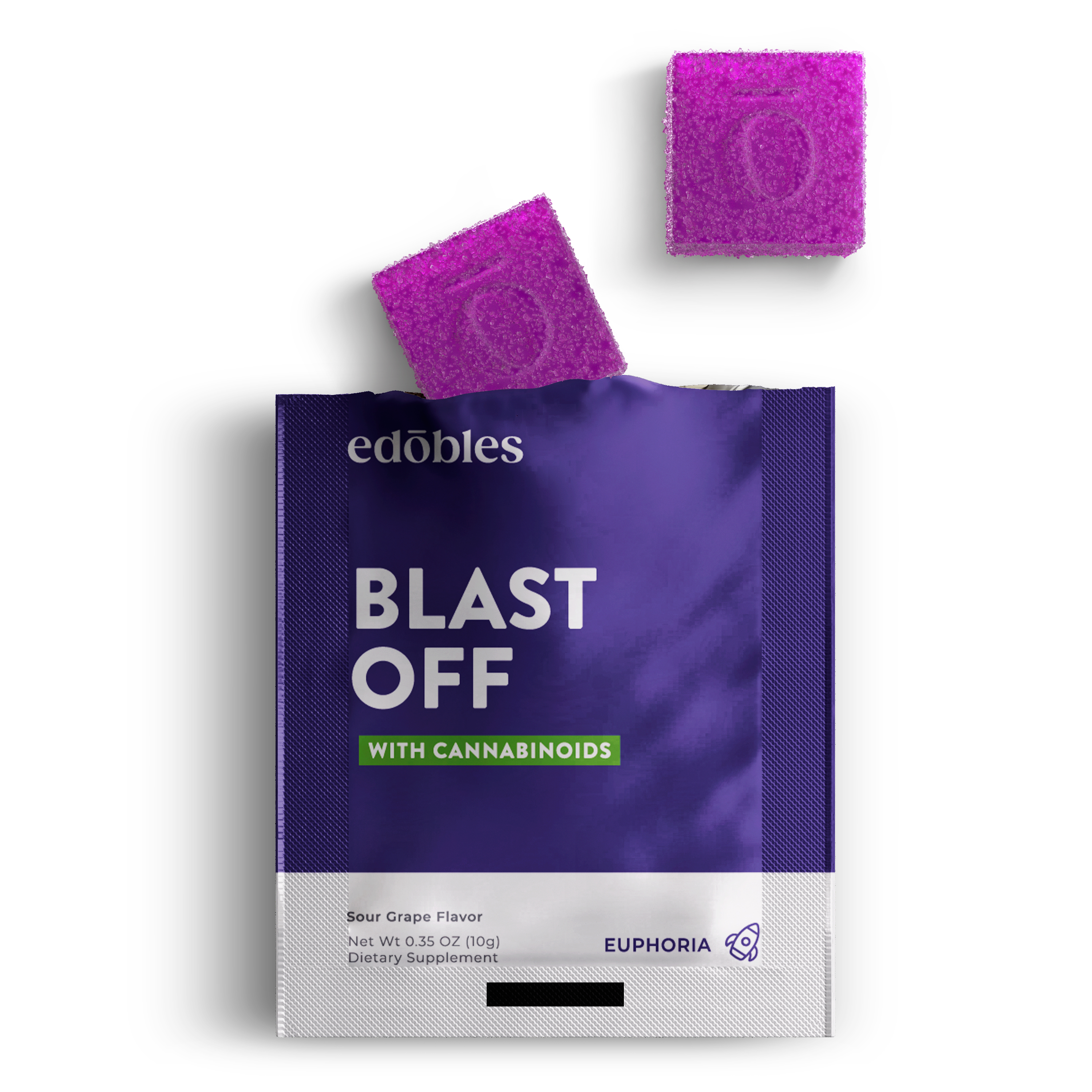 Blast Off Gummy Pouch - D8, D9, Mushrooms (900mg)