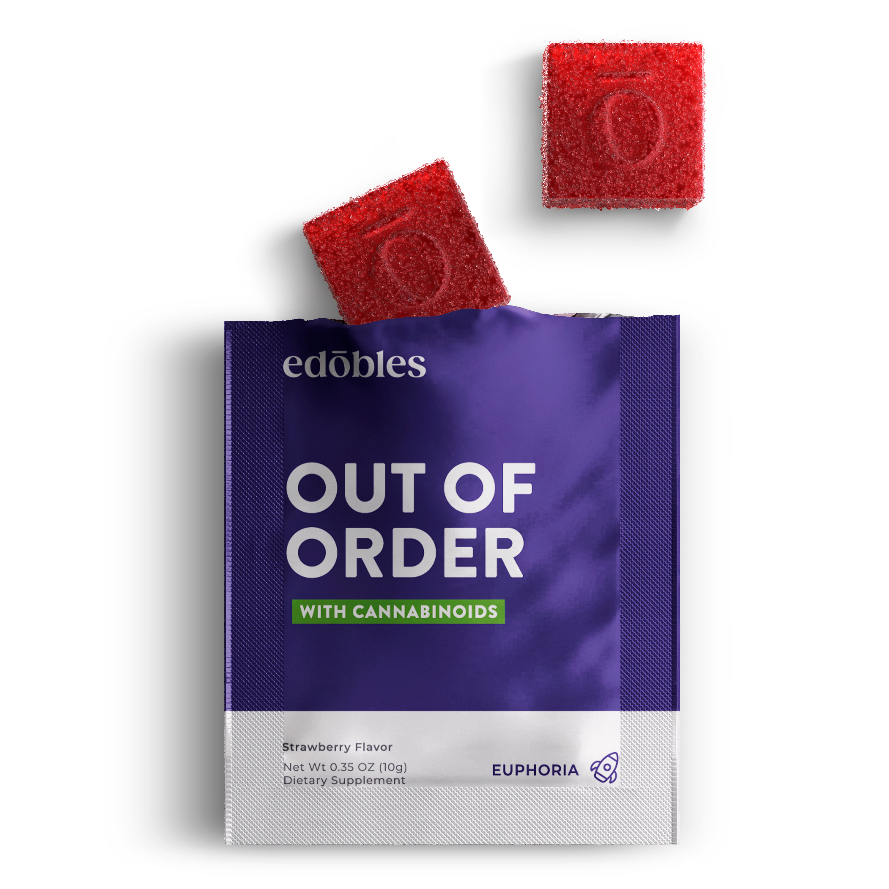 Out of Order Gummy Pouch - D8, D9, THCP, Mushrooms (1,004mg)