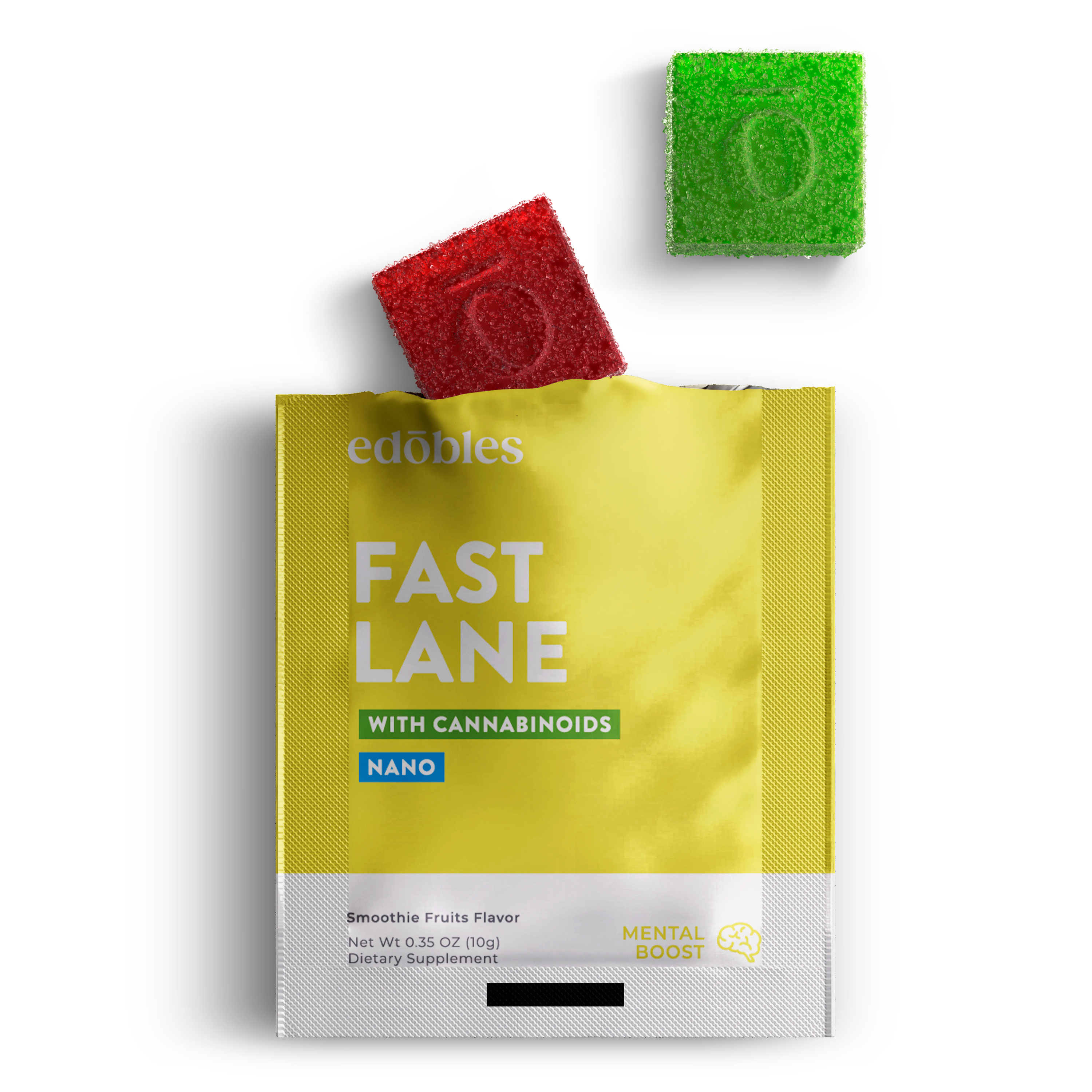 Fast Lane Gummy Pouch - Nano D9, CBD (110mg)