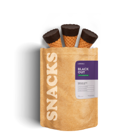 Black Out Waffle Cones - D8, THCP