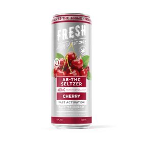 300mg Cherry THC Seltzer - D8 Nano - Fresh