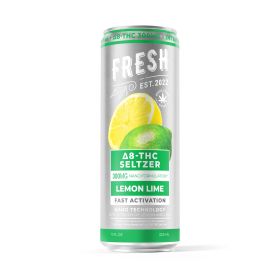 300mg Lemon Lime THC Seltzer - D8 Nano - Fresh
