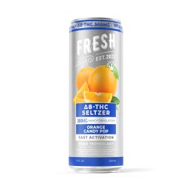 300mg Orange Candy Pop THC Seltzer - D8 Nano - Fresh
