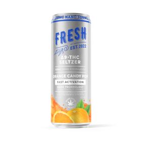 100mg Orange Candy Pop THC Seltzer - D9 Nano - Fresh