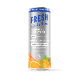 200mg Orange Candy Pop THC Seltzer - D9 Nano - Fresh