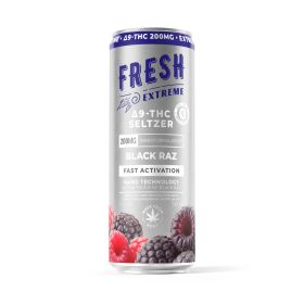 200mg Black Raz THC Seltzer - D9 Nano - Fresh