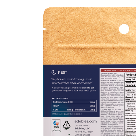 Lucid Dreams Gummies - THCP, CBN, CBD, Melatonin - Thumbnail 5