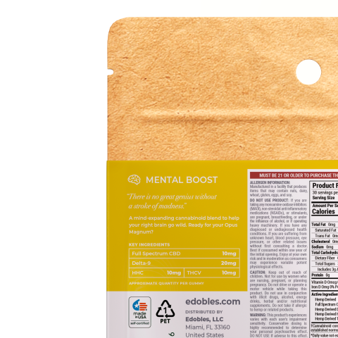 Stroke Of Genius Gummies - D9, HHC, CBD, THCV - Thumbnail 5