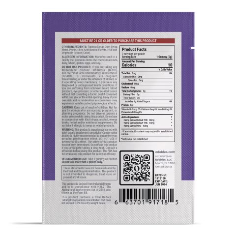 On Cloud Nine Gummy Pouch - D8, D9, HHC - Thumbnail 3