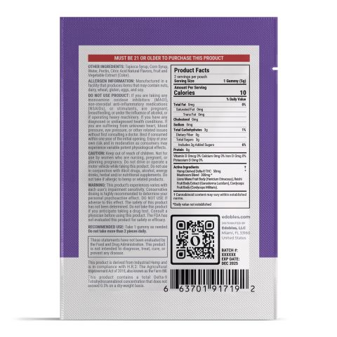 Shroom It Out Gummy Pouch - D8, Mushrooms - Thumbnail 3