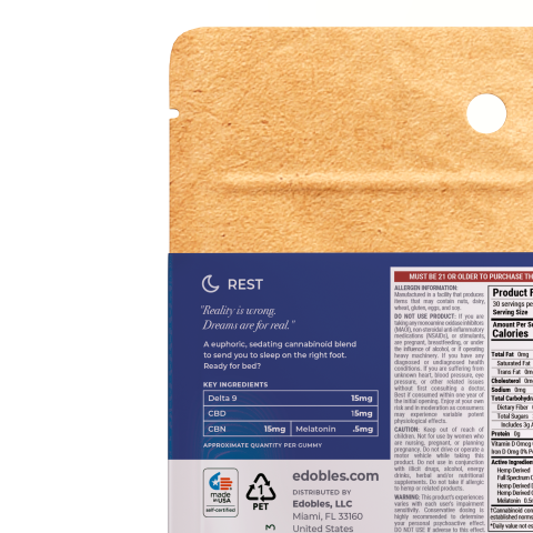 Dope Dreams Gummies - D9, CBD, CBN, Melatonin - Thumbnail 5