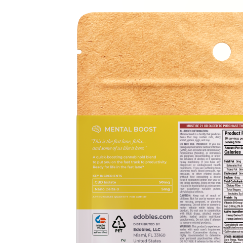 Fast Lane Gummies - Nano D9, CBD - Thumbnail 5