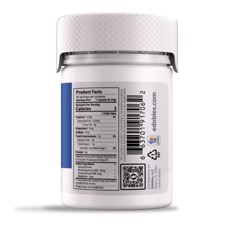 31mg Broad Spectrum CBD, CBN, Melatonin Capsules - Thumbnail 5