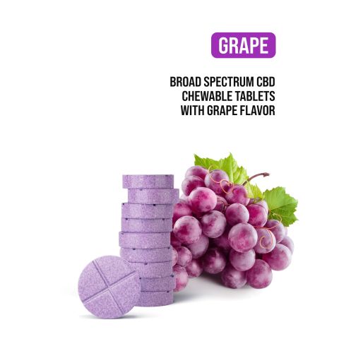 50mg CBD, Broad Spectrum CBD Nano Tablets - Grape - Thumbnail 4