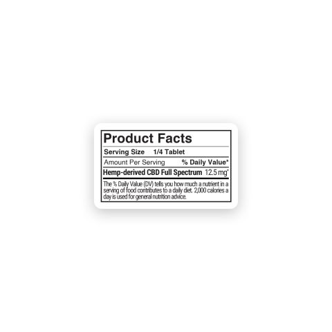 50mg CBD & Full Spectrum CBD Nano Tablets - Strawberry - Thumbnail 10