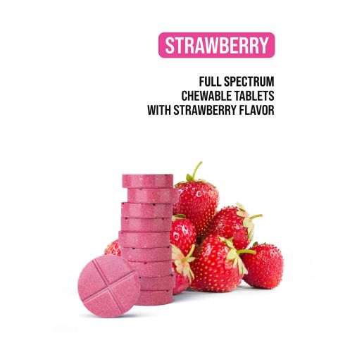 50mg Full Spectrum CBD Nano Tablets - Strawberry - Thumbnail 4