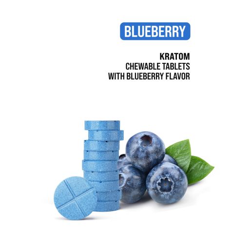 50mg - Kratom Nano - Tablets - Blueberry - Thumbnail 4