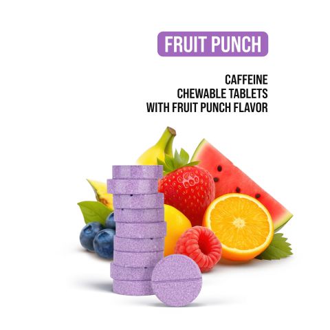 200mg - Caffeine - Tablets - Fruit Punch - Thumbnail 4