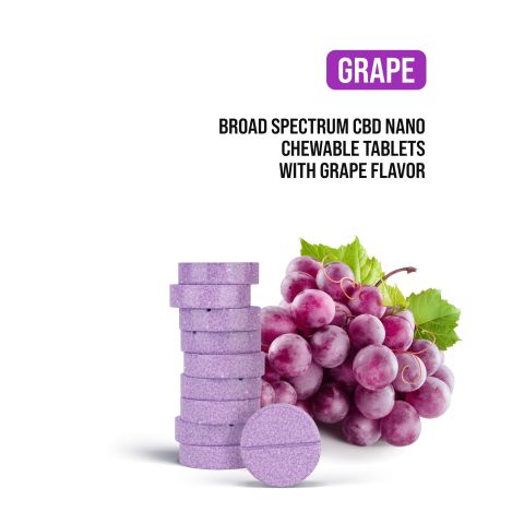 25mg - Broad Spectrum CBD Nano - Tablets - Grape - Thumbnail 4