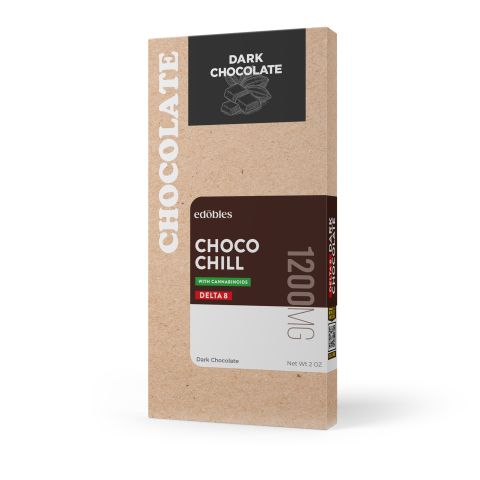 1,200mg Choco Chill (Dark Chocolate) Bar - Delta 8 - Thumbnail 2