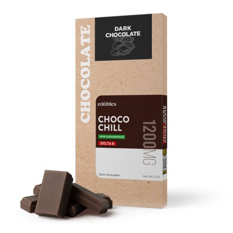 Choco Chill Dark Chocolate Bar - Delta 8 - 1,200mg - Thumbnail 1