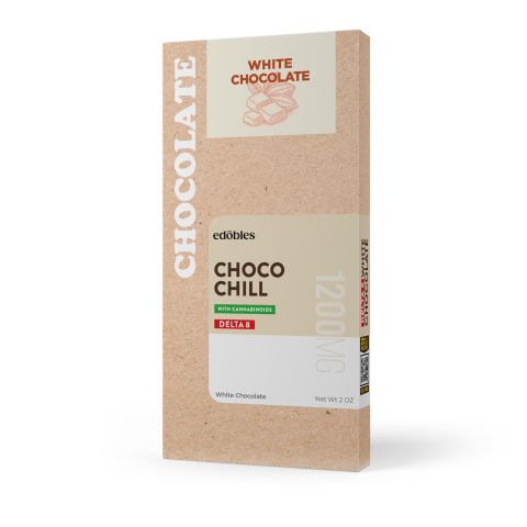 1,200mg Choco Chill (White Chocolate) Bar - Delta 8 - Thumbnail 2