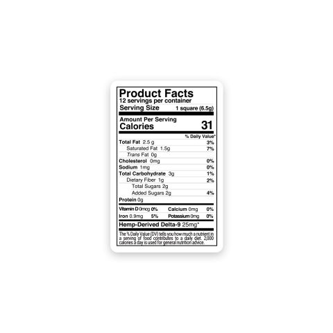 300mg Choco Blast (White Chocolate) Bar - Delta 9 - Thumbnail 5