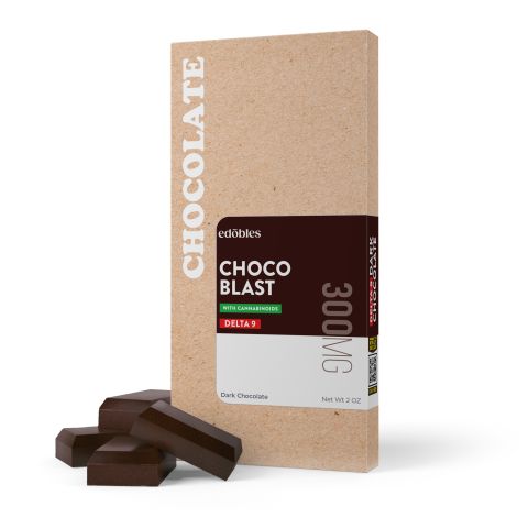 300mg Choco Blast (Dark Chocolate) Bar - Delta 9 - Thumbnail 1