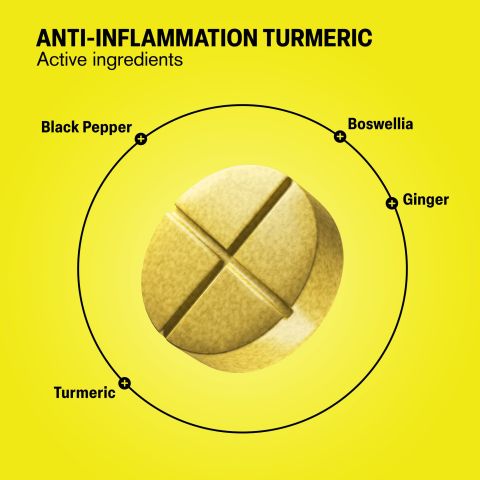 Anti-Inflammation Turmeric Tablets - Black Pepper, Boswellia, Ginger, Turmeric - Thumbnail 5