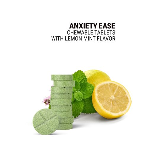 Anxiety Ease Tablets - Ashwagandha, Gotu Kola, Jujube, L-Theanine, Tulsi - Thumbnail 4