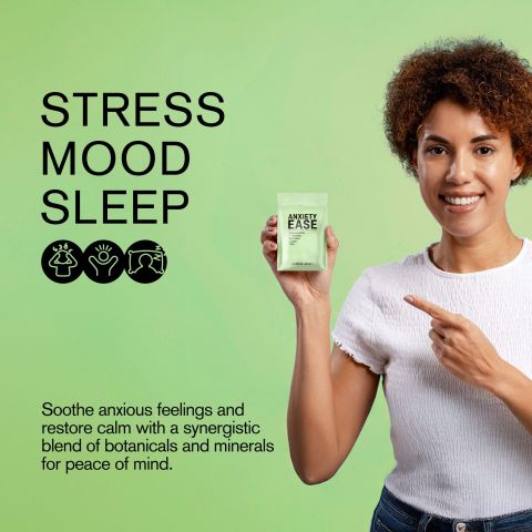 Anxiety Ease Tablets - Ashwagandha, Gotu Kola, Jujube, L-Theanine, Tulsi - Thumbnail 6