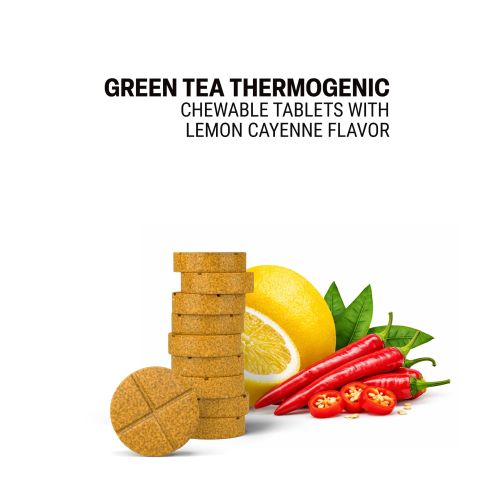 Green Tea Thermogenic Tablets - Amla, Cayenne, Ginger, Green Coffee, Green Tea - Thumbnail 4