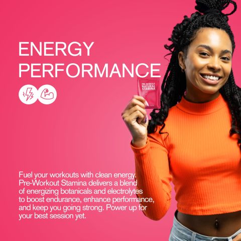 Pre-Workout Natural Stamina Tablets - Amla, Cordyceps, Green Tea, Panax, Rhodiola - Thumbnail 6