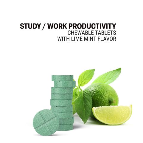 Study Work Productivity Tablets - Bacopa, Gotu, Green Tea, L-Theanine, Rhodiola - Thumbnail 4
