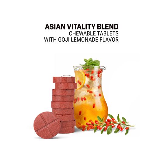 Asian Vitality Blend Tablets - Amla, Astragalus, Goji, Panax, Shilajit - Thumbnail 4