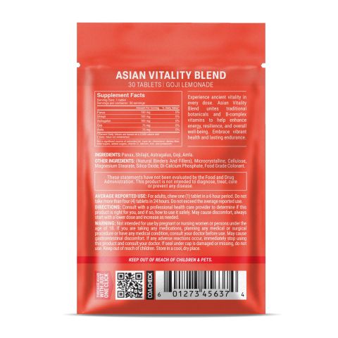 Asian Vitality Blend Tablets - Amla, Astragalus, Goji, Panax, Shilajit - Thumbnail 8