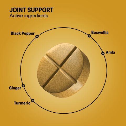 Joint Support Tablets - Amla, Black Pepper, Boswellia, Ginger, Turmeric - Thumbnail 4