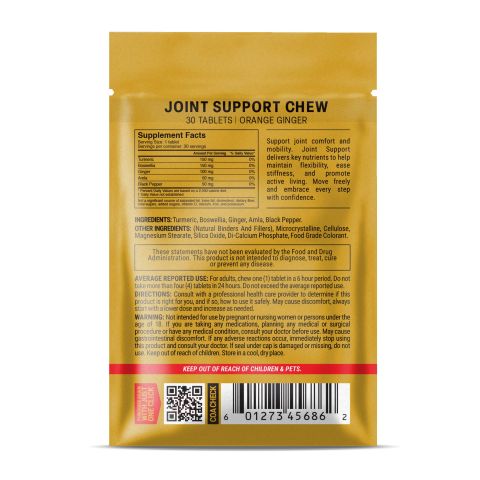Joint Support Tablets - Amla, Black Pepper, Boswellia, Ginger, Turmeric - Thumbnail 7