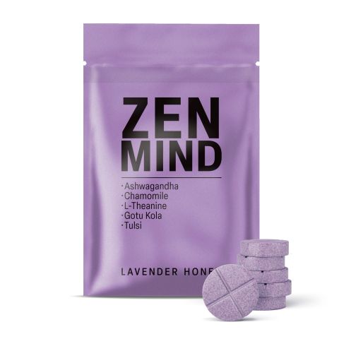 Zen Mind Tablets - Ashwagandha, Chamomile, Gotu Kola, L-Theanine, Tulsi - Thumbnail 2