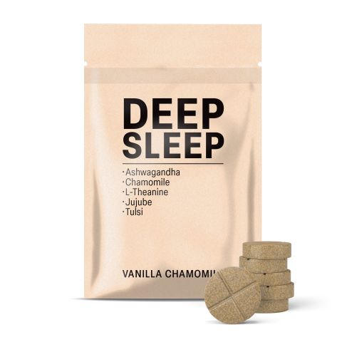 Deep Sleep Tablets - Ashwagandha, Chamomile, Jujube, L-Theanine, Tulsi - Thumbnail 2
