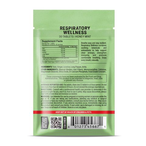 Respiratory Wellness Tablets - Amla, Ginger, Licorice, Long Pepper, Tulsi - Thumbnail 8