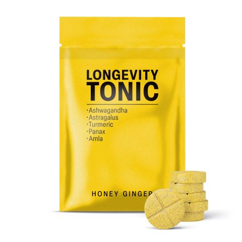 Longevity Tonic Tablets - Amla, Ashwagandha, Astragalus, Panax, Turmeric - Thumbnail 2