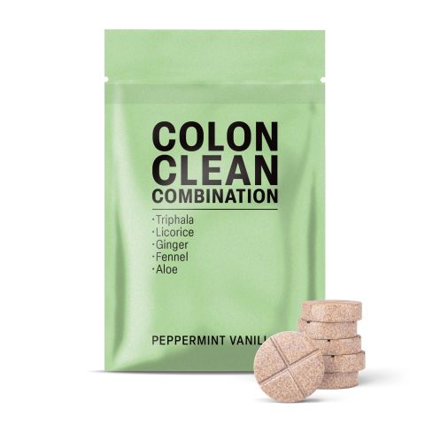 Colon Clean Combination Tablets - Aloe, Fennel, Ginger, Licorice, Triphala - Thumbnail 2