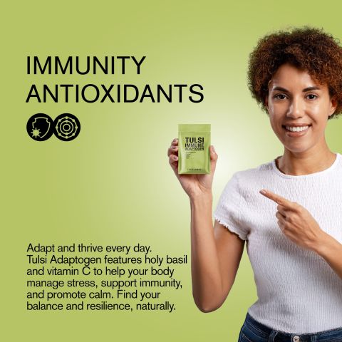 Tulsi Immune Adaptogen Tablets - Amla, Ashwagandha, Ginger, Tulsi - Thumbnail 6