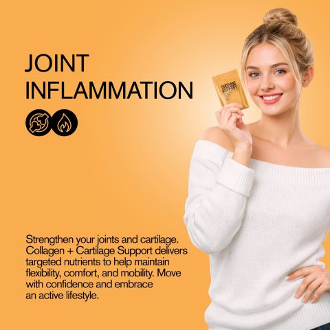 Collagen + Cartilage Support Tablets - Amla, Bamboo Silica, Boswellia, Gotu, Turmeric - Thumbnail 6